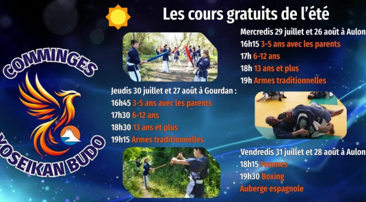 Les cours gratuits de l’été